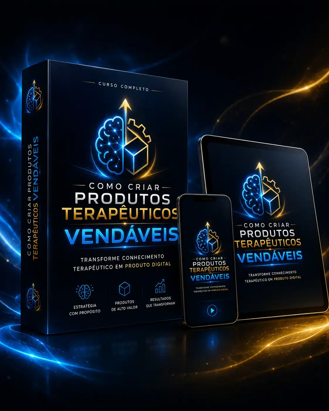 Mockup do curso Como Criar Produtos Terapêuticos Vendáveis